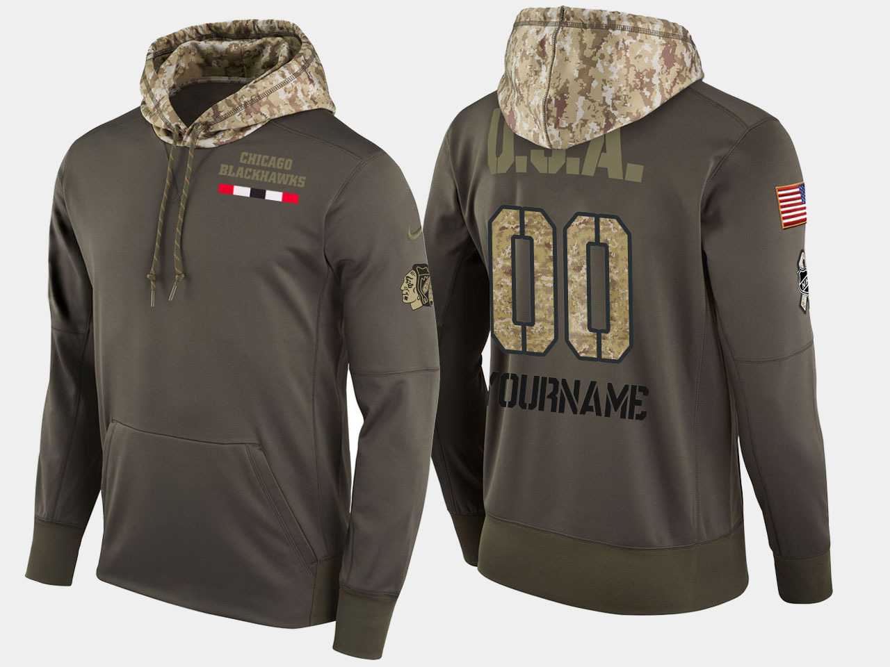 Printed Customized Men's Nike Blackhawks Olive Salute To Service Pullover Hoodie,We sell and wholesale Printed Customized Men's Nike Blackhawks Olive Salute To Service Pullover Hoodie on line form chian!